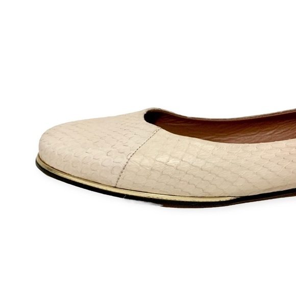 Givenchy cream whip snake skin flat, size 39.5EU‎ never worn - Picture 11 of 13
